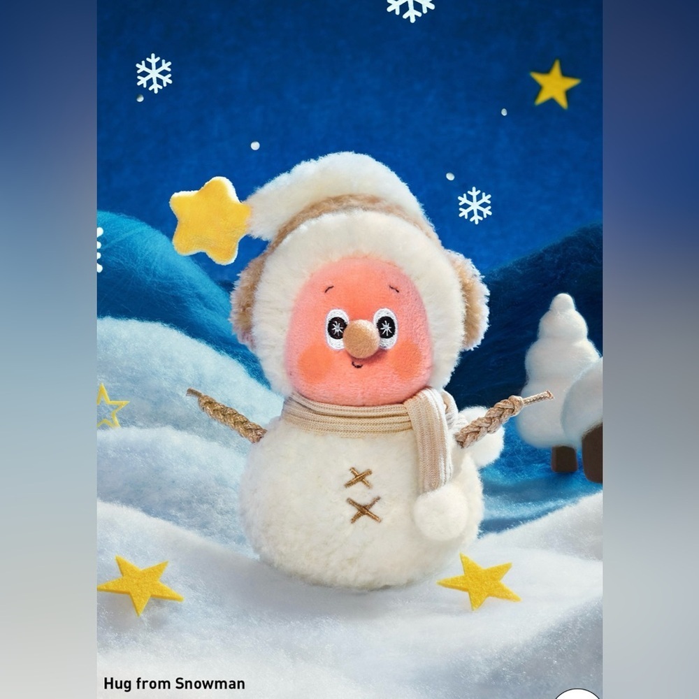 Pop Mart Twinkle Twinkle Sweet Dreams Forecast Plush Pendant - Hug from Snowman